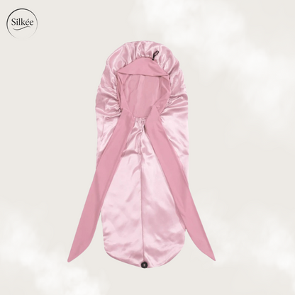Bonnet de nuit en satin de soie extra-long XL